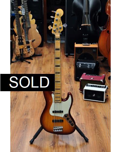 Fender American Elite Jazz Bass V Tobacco Sunburst MN